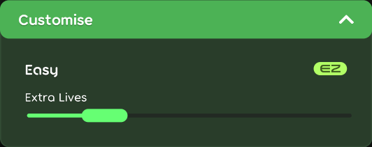 Easy customisation options in the game client