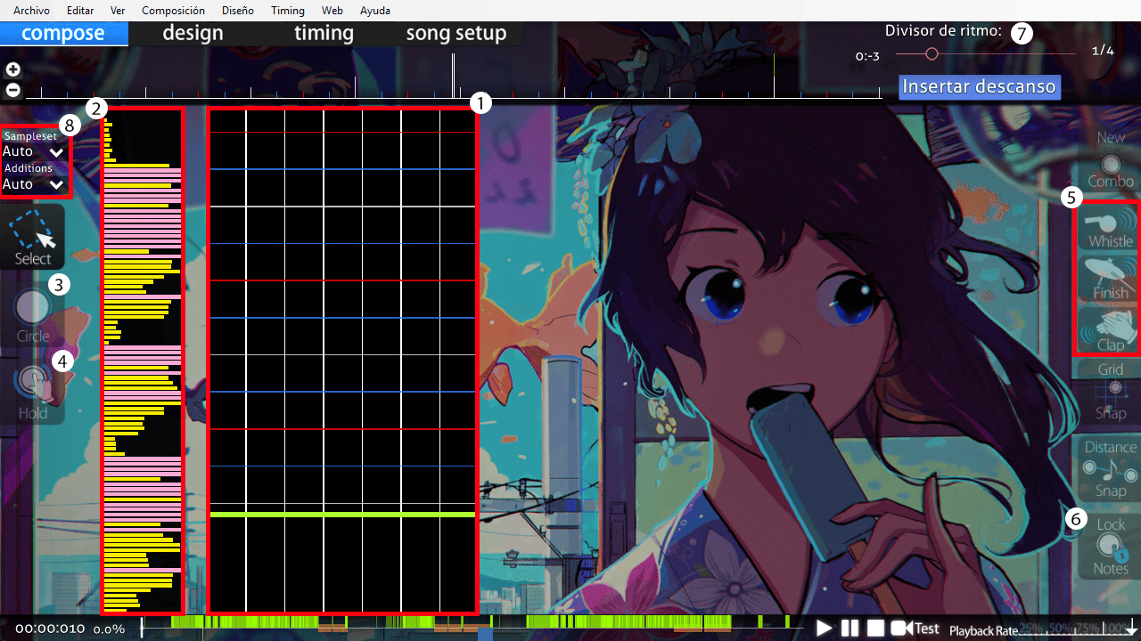 Editor de mania