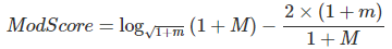 Mod Score Formula